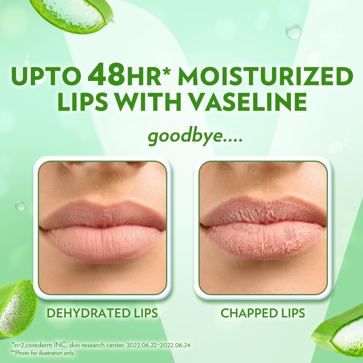 Vaseline Lip Care | Aloe Vera Lip Balm Stick | Up to 48Hr moisturization | with aloe extract & petroleum jelly | made in South Korea | 4.8g