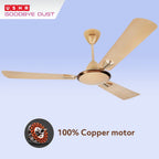 USHA Striker Galaxy 1200mm Energy Efficient 1 Star Rated Power Saving High Speed Oil & Dust Resistant Ceiling Fan|1star| ISI Certified | |New Bright Gold|