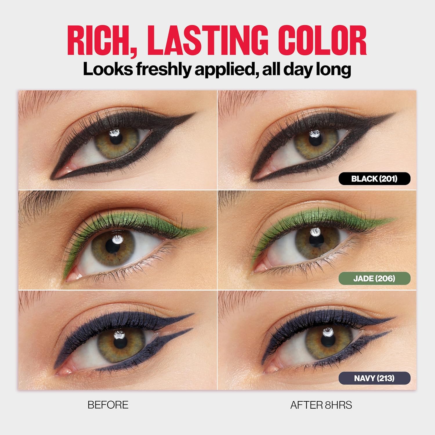 REVLON ColorStay Pencil Waterproof Eyeliner, Smudge-Proof, Eye Makeup with Built-In Sharpener, 205 Sapphire, 0.01 oz