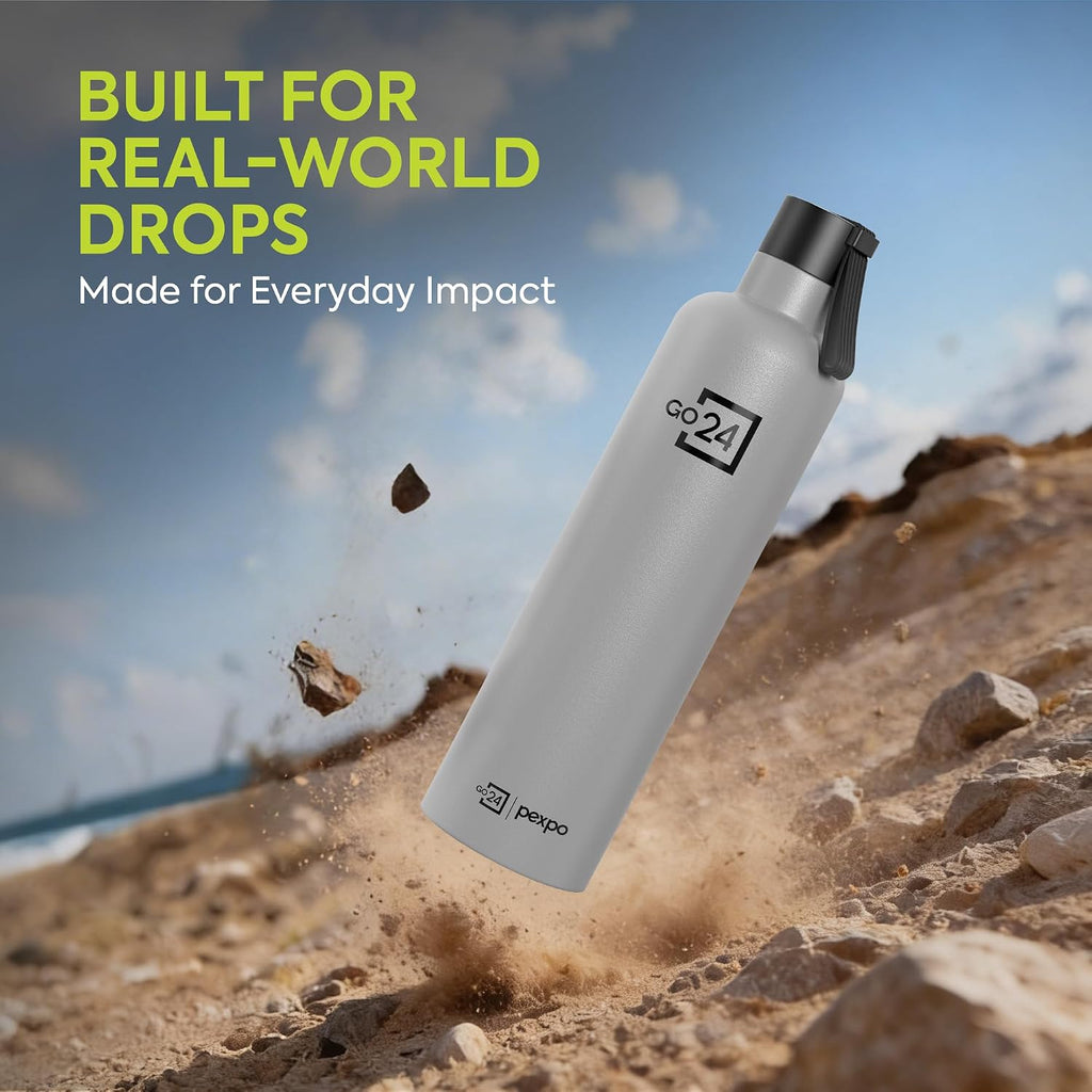 Stainless Steel Water Bottle Oslo Grey 980ml