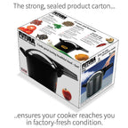 Hawkins Futura Hard Anodised Pressure Cooker, 9 Litre, Black (FP90)