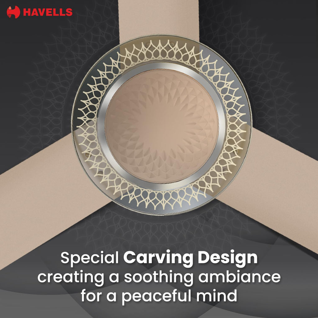 Havells CERA BLDC 1200mm Premium Underlight Ceiling Fan with 100% Pure Copper|