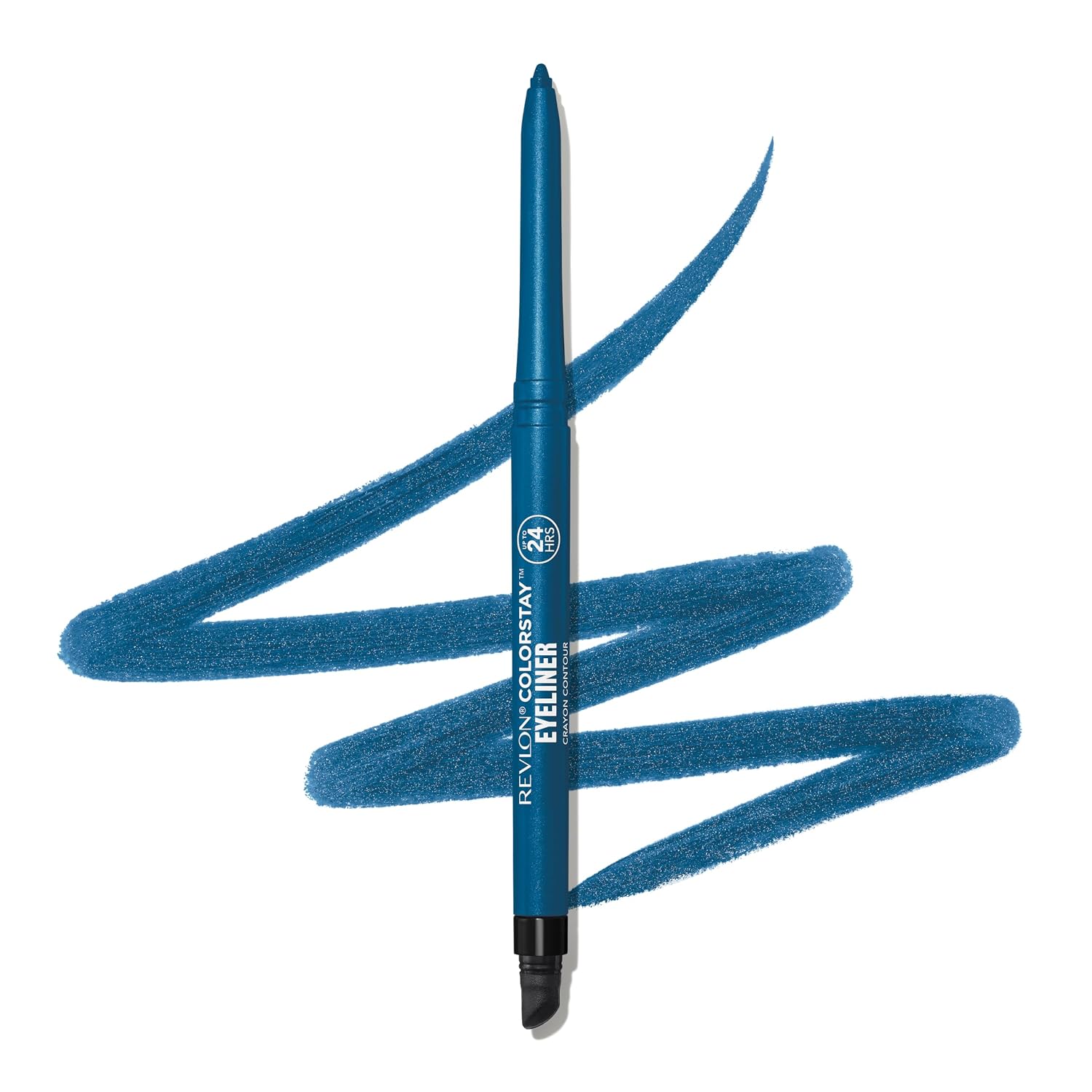 REVLON ColorStay Pencil Waterproof Eyeliner, Smudge-Proof, Eye Makeup with Built-In Sharpener, 205 Sapphire, 0.01 oz