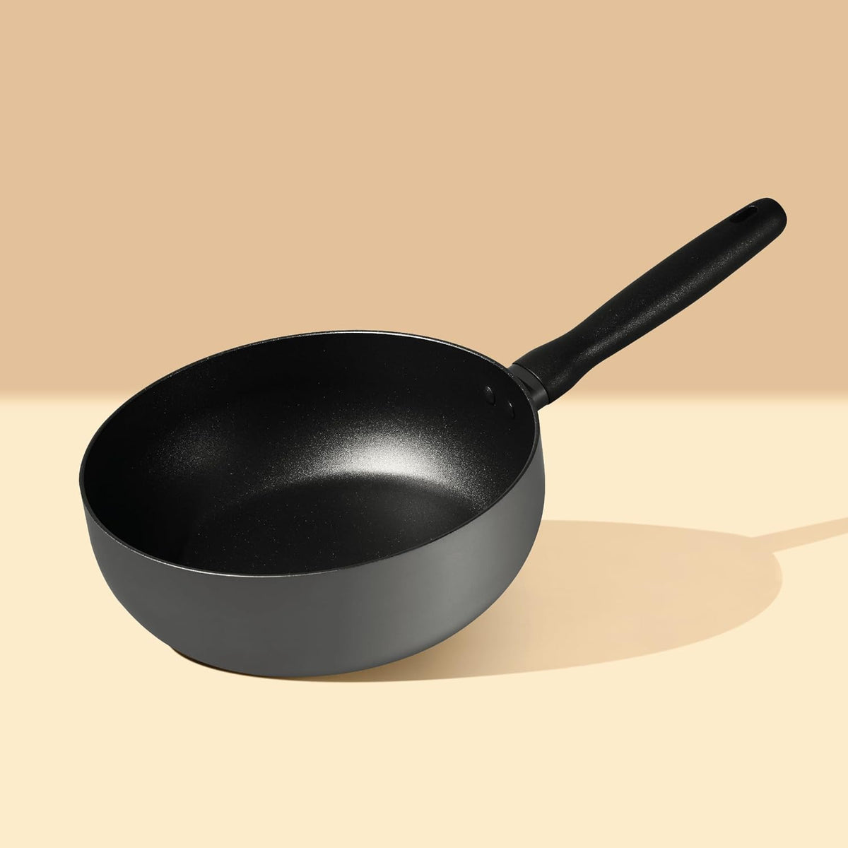 Meyer Bauhaus Aluminium Non Stick Saucier, 24cm/3.3L, Grey