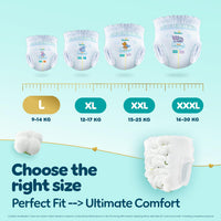Pampers Premium Care Pant Style Baby Diapers L 44 Count | No Marks Design | Voted India’s #1 Softest Diaper | All in 1 diaper with 360 Cottony Softness