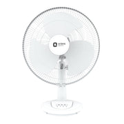 Orient Electric 400 mm Table 77 | High Speed Table Fan for Home|100% Copper Motor with Thermal Overload Protection | 90 Degree Oscillation | 3 Speed Control | Military Grade Guard | White