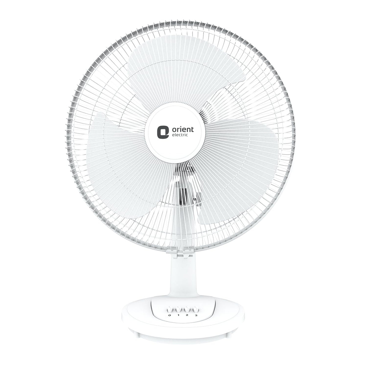 Orient Electric 400 mm Table 77 | High Speed Table Fan for Home|100% Copper Motor with Thermal Overload Protection | 90 Degree Oscillation | 3 Speed Control | Military Grade Guard | White
