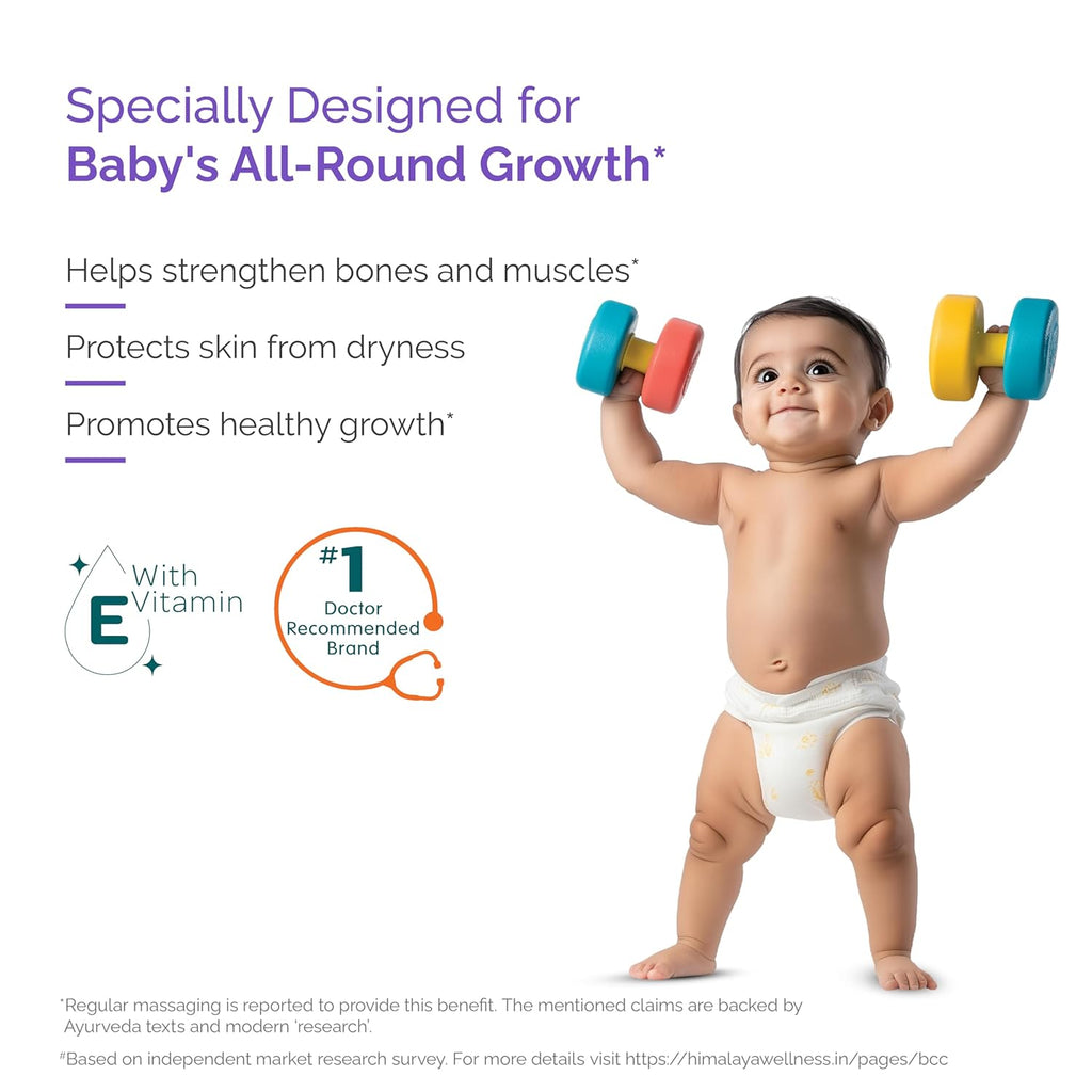 Himalaya Baby Massage Oil 500ml | All-round growth | Strong Bones & Muscles