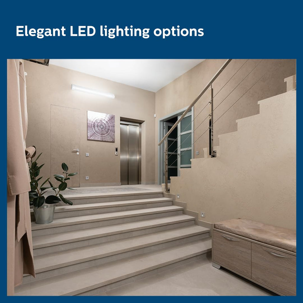 Philips 50-watt LED Batten/Tubelight | StarBright Compact 4-ft Decorative Modern LED Wall Tubelight for Living Room & Bedroom | Cool Day Light, Pack of 10