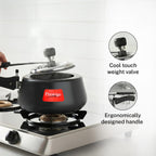 Prestige Nakshatra Cute Duo Svachh Hard Anodised Inner Lid Pressure Cooker, 2.0L, Black, 2 Liter