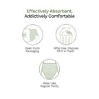 Pee Safe Comfort Period Panties | M-L | 4 Panties | Heavy Flow