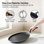 Prestige Aluminium Omega Select Plus Non-Stick Omni Tawa, 25cm, Black