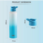 CELLO Aqua Pro Max Stainless Steel Water Bottle 1000 ml White & Blue | ISI Certified Single Wall Rust & Leakproof Fridge Safe Stylish Easy Grip Colorful Steel Water Bottle For Office & Daily Use