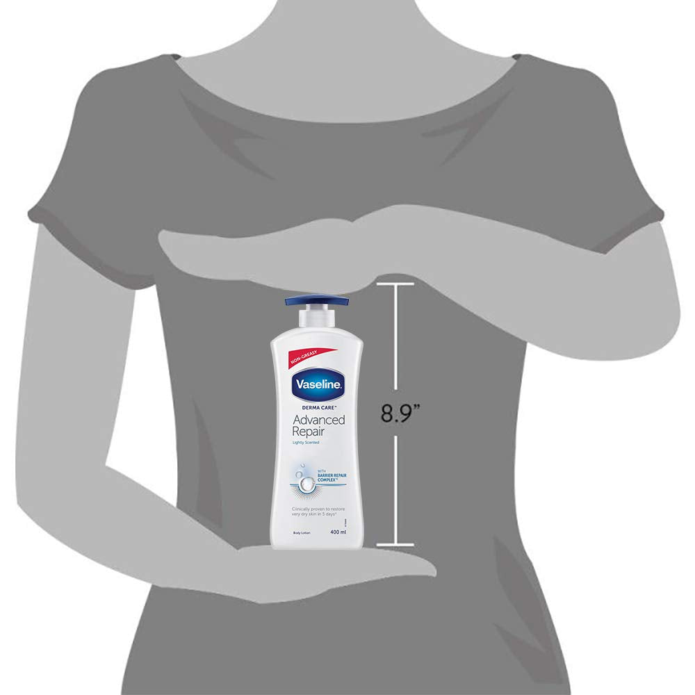 Vaseline Derma Care Advanced Repair Body Lotion|| For Sensitive|| Dry Skin|| Non Greasy|| Long Lasting Moisturisation|| 400 ml