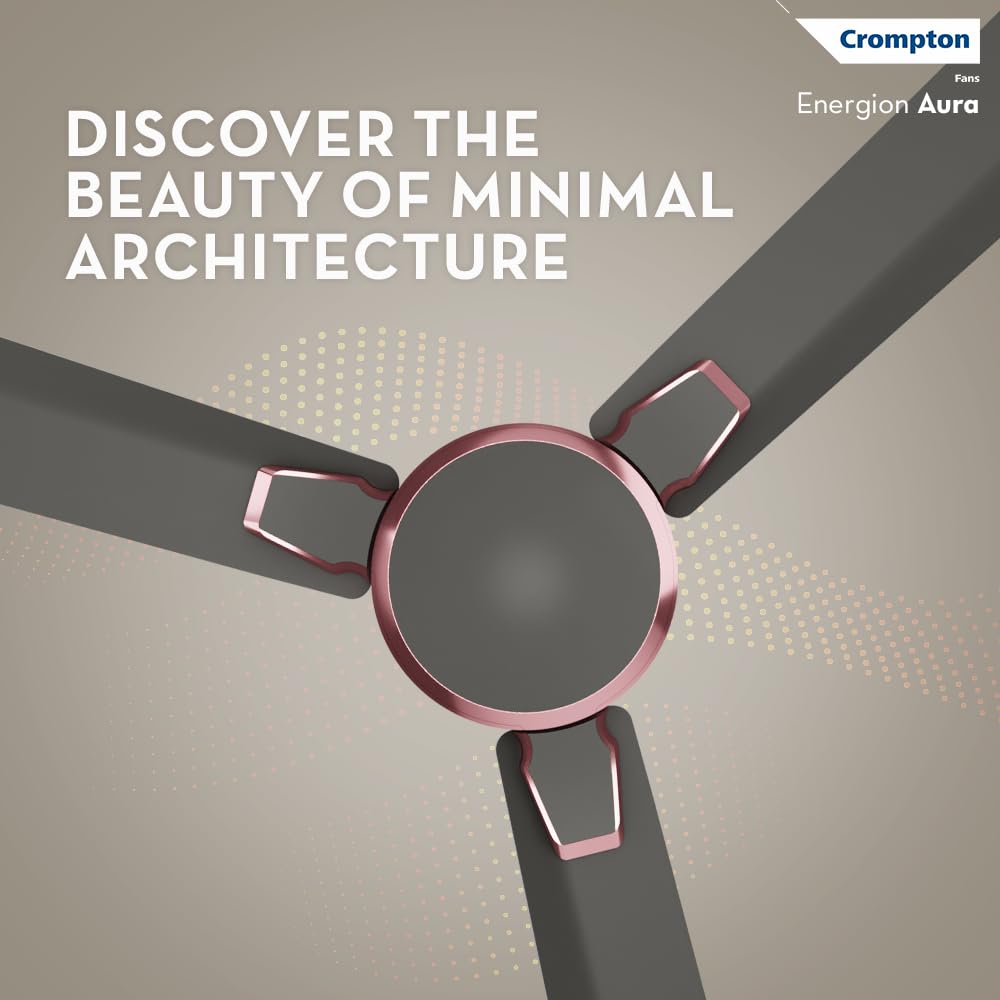 Crompton Premion Aura2 BLDC 1200mm Designer Ceiling Fan | Remote Control | BEE 4 Star Rated | Energy Efficient | Superior Air Delivery | Low Noise | 4 Year...