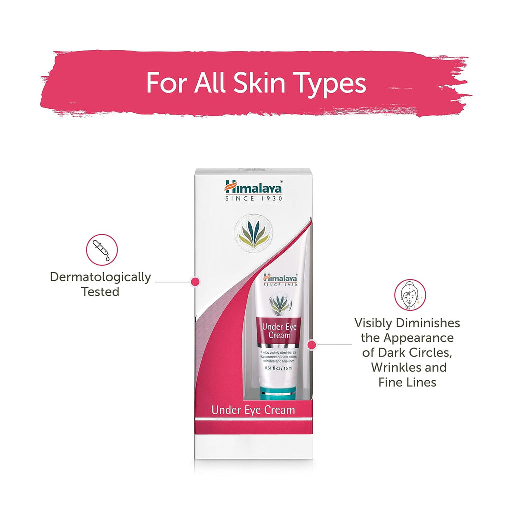 Himalaya Herbals Under Eye Cream, 15ml (Pack of 4)