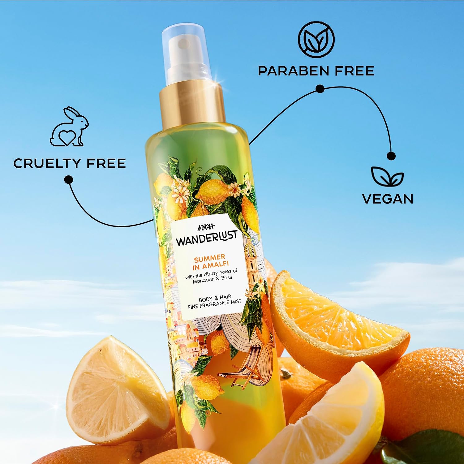 Nykaa Wanderlust Summer in Amalfi Fine fragrance Mist 200 ml