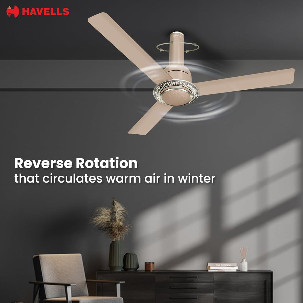 Havells CERA BLDC 1200mm Premium Underlight Ceiling Fan with 100% Pure Copper|