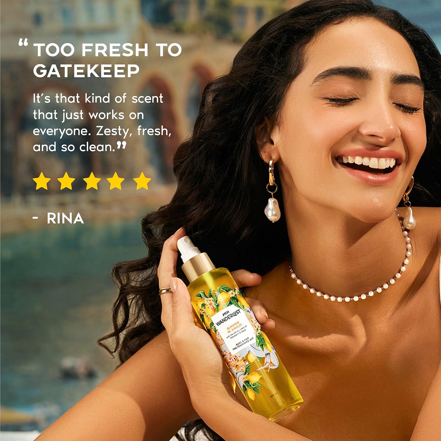 Nykaa Wanderlust Summer in Amalfi Fine fragrance Mist 200 ml