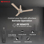 Havells CERA BLDC 1200mm Premium Underlight Ceiling Fan with 100% Pure Copper|