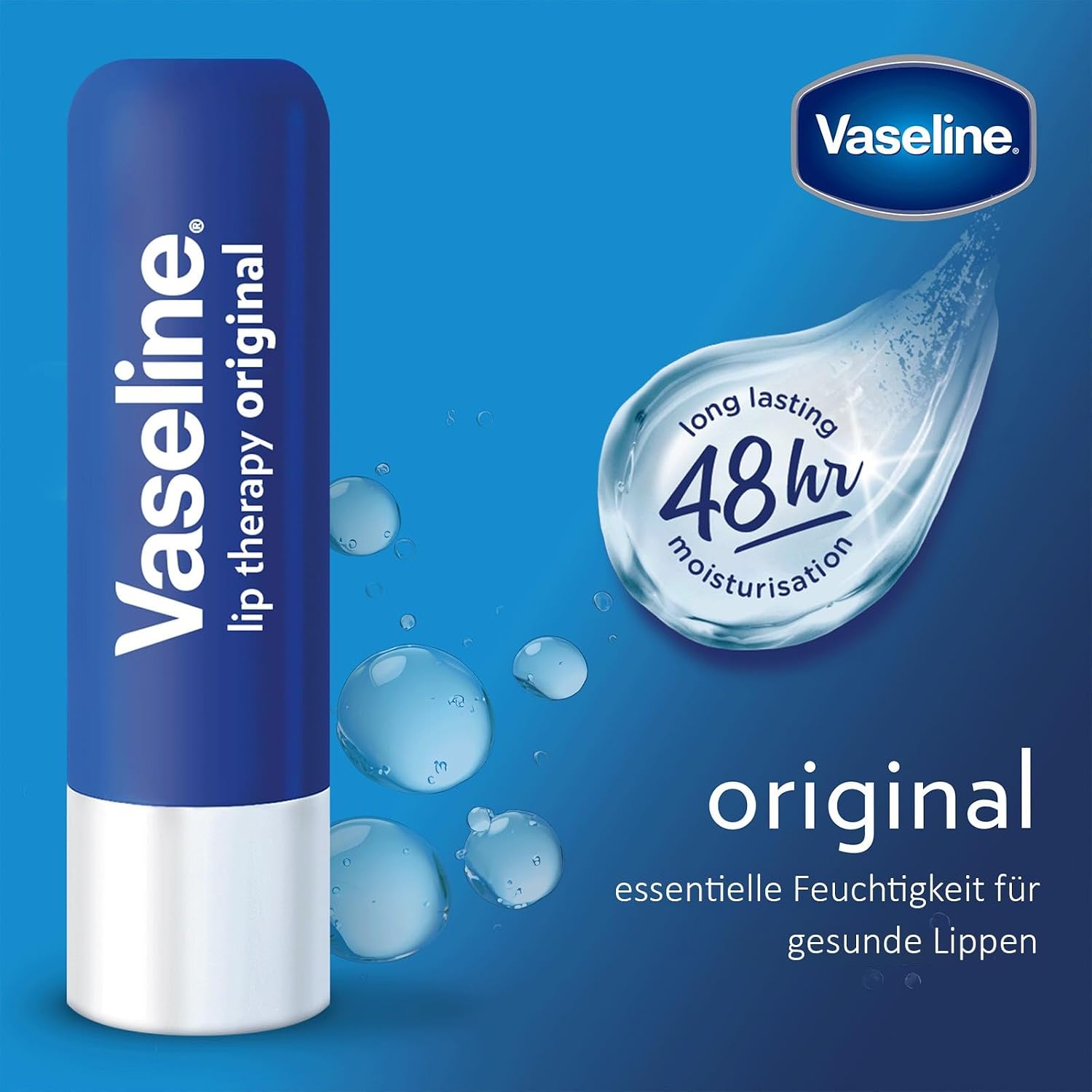 Vaseline Lip Therapy Original, 4.8 Gm, White ,( Pack Of 1 )