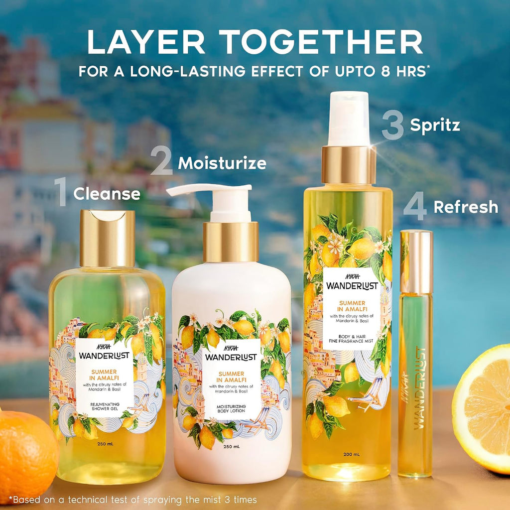 Nykaa Wanderlust Summer in Amalfi Fine fragrance Mist 200 ml