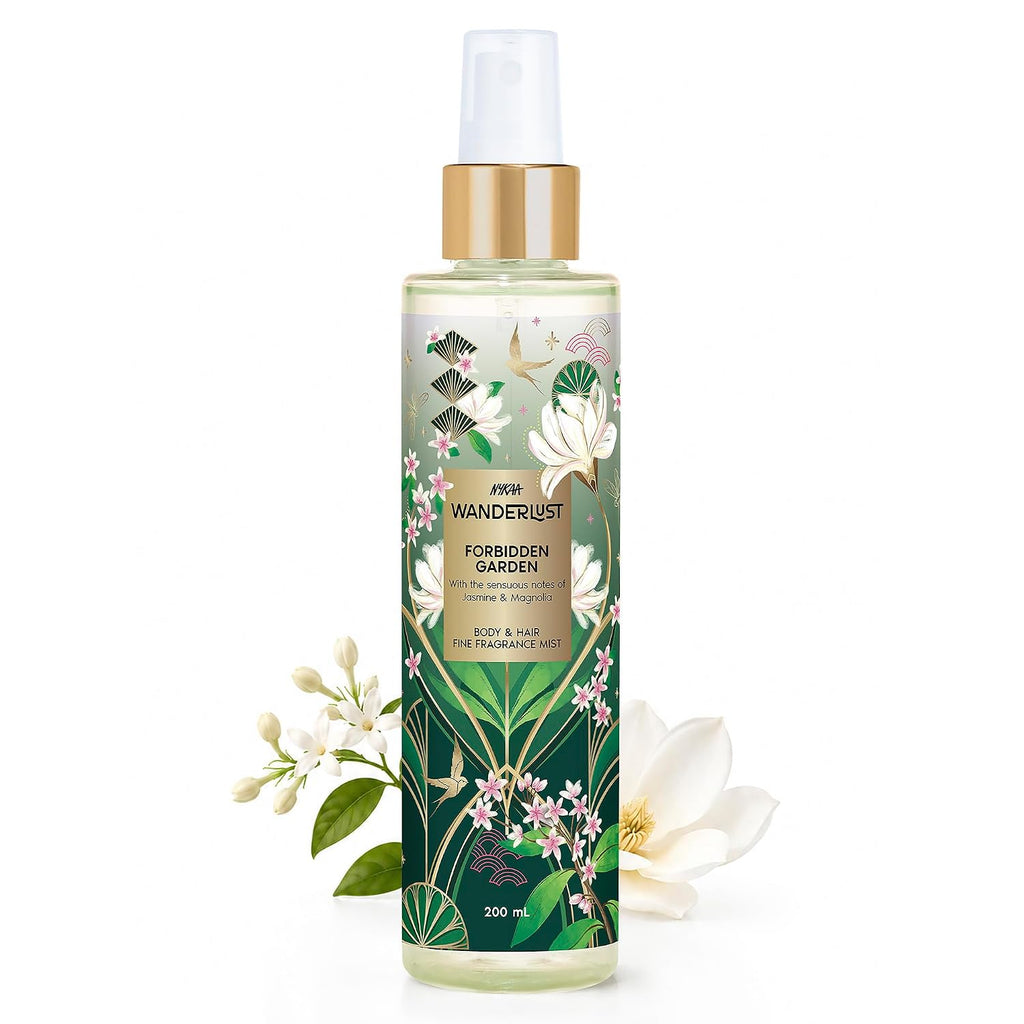 Nykaa Wanderlust Forbidden Garden Body & Hair Fine Fragrance mist 200 ml