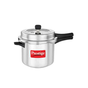 Prestige Popular Plus Svachh Virgin Aluminium Spillage Control Outer Lid Pressure Cooker, 5 L (Silver), 5 Liter