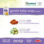 Himalaya Gentle Baby Soap (75g, Buy 3 Get 1 Free)