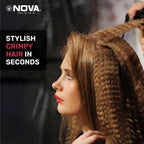 NOVA 2 in 1 NHS 801 Hair Straightener (Black, Pink)