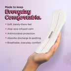 Pee Safe Panty Liners For Women Daily Use with Aloe Vera - 100 Liners | daily freshness, for spotting, super thin, straight, softest top sheet, instant...
