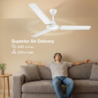 Havells REO Vaayu 1200mm ES Ceiling Fan | High Speed, High Air Delivery | Strong & Powerful, Air Delivery: 220CMM| RPM: 370| 2 Year Warranty |