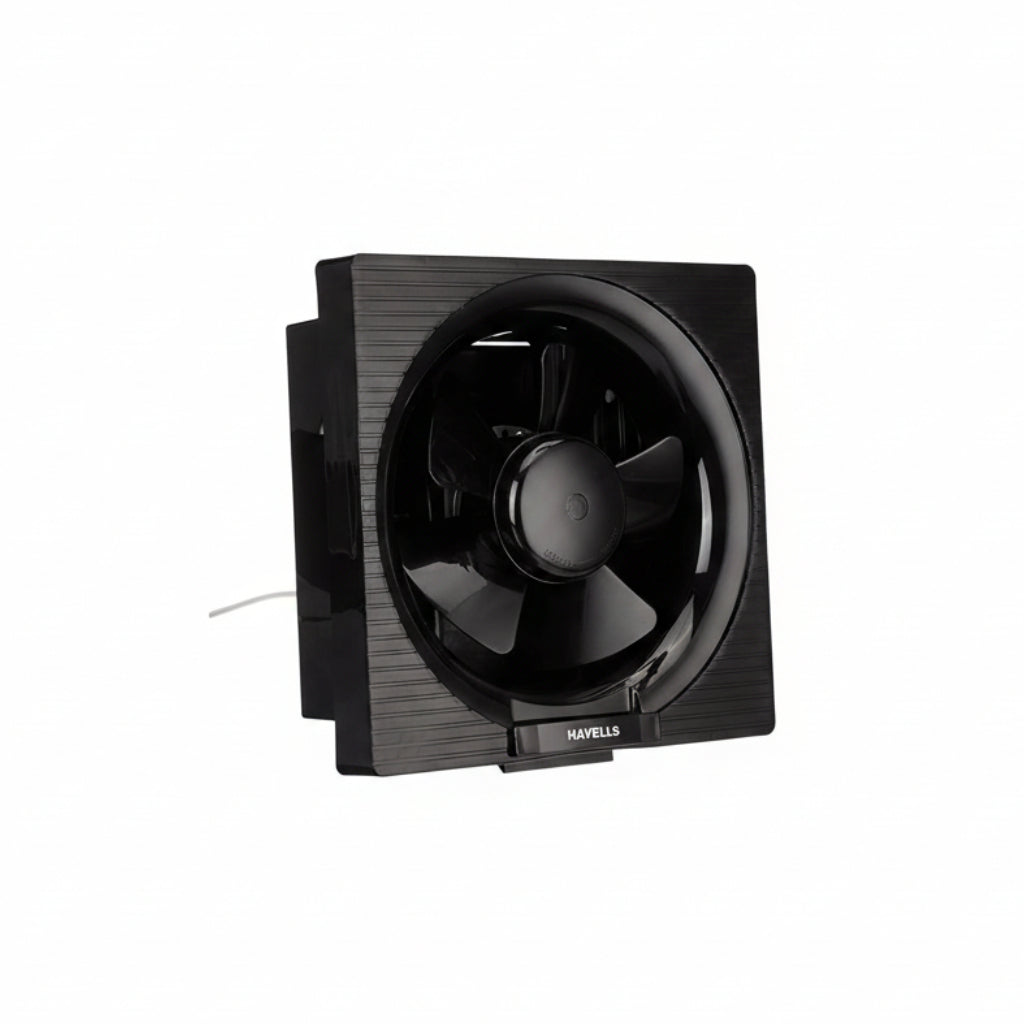 Havells Ventil Air DX 200mm Exhaust Fan | Strong Air Suction, Rust Proof Body and Dust Protection Shutters |Suitable for Bathroom, Kitchen, and Office| Warranty: 2 Years | (Pack of 1, Black)