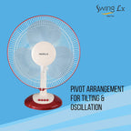 Havells Swing Lx 400mm Table Fan, Cherry