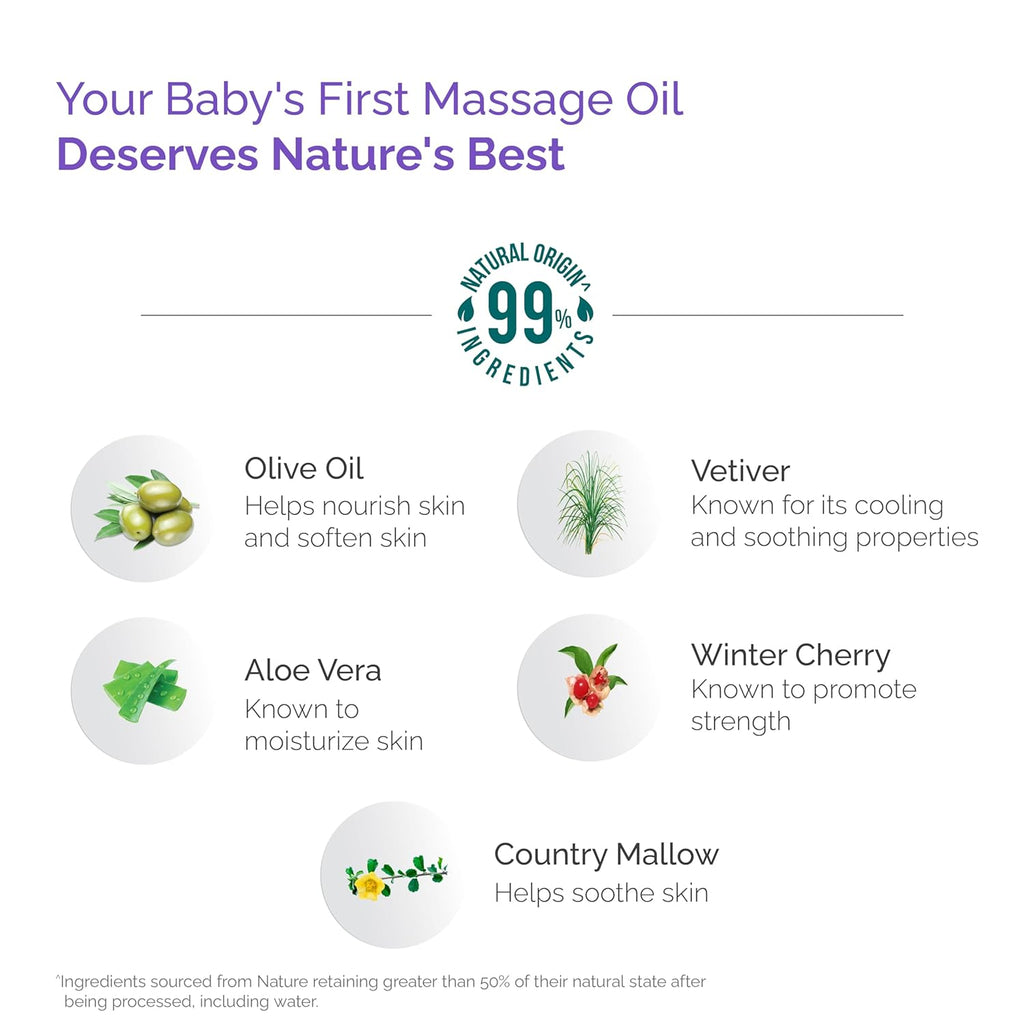 Himalaya Baby Massage Oil 500ml | All-round growth | Strong Bones & Muscles