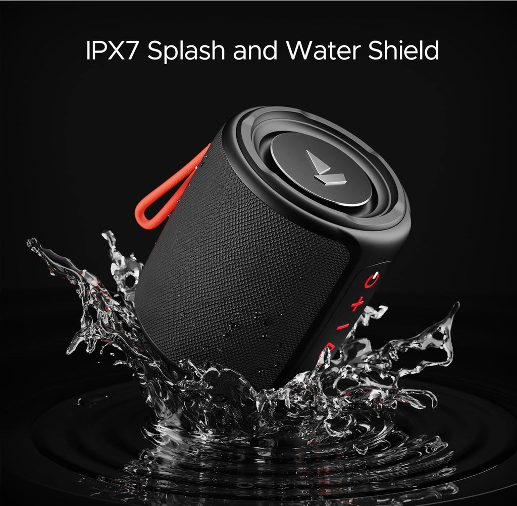boAt Stone 352/358 Bluetooth Speaker with 10W RMS Stereo Sound, IPX7 Water Resistance, TWS Feature, Up to 12H Total Playtime, Multi-Compatibility Modes,...