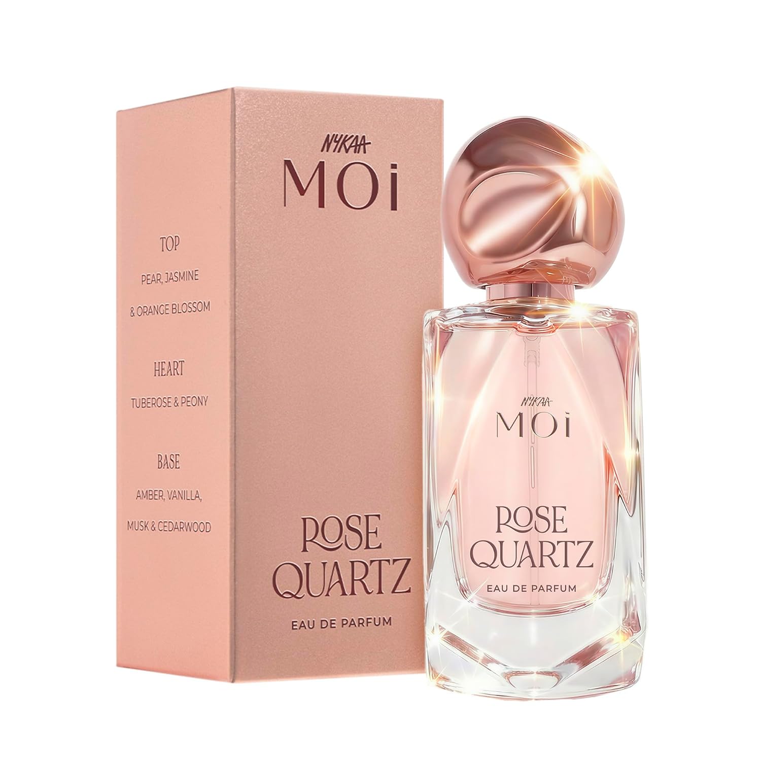 Nykaa Rose Quartz EDP 50ml | Floral Musk Scent for Women | Tuberose, Musk Soft Fragrance | Long-Lasting Everyday & Evening Scent | Luxury Elegant | Best...