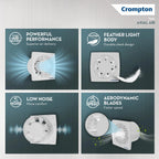 Crompton axial air hi- Speed 100mm Pack of 1