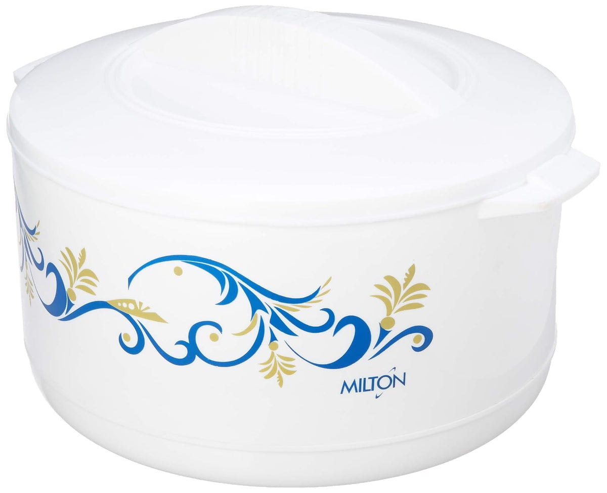 Milton Cuisine Big Party Size Thermo Hot Pot Insulated Casserole Keeps Warm/Cold Upto 4-6 Hours, Food Grade Virgin Plastic with Stainless Steel Inner, (13.5...