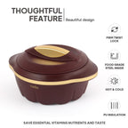 CELLO Stylus Insulated Casserole Hot Pot Box Set of 3 Pcs, Brown (500ml, 1000ml, 1500ml) |