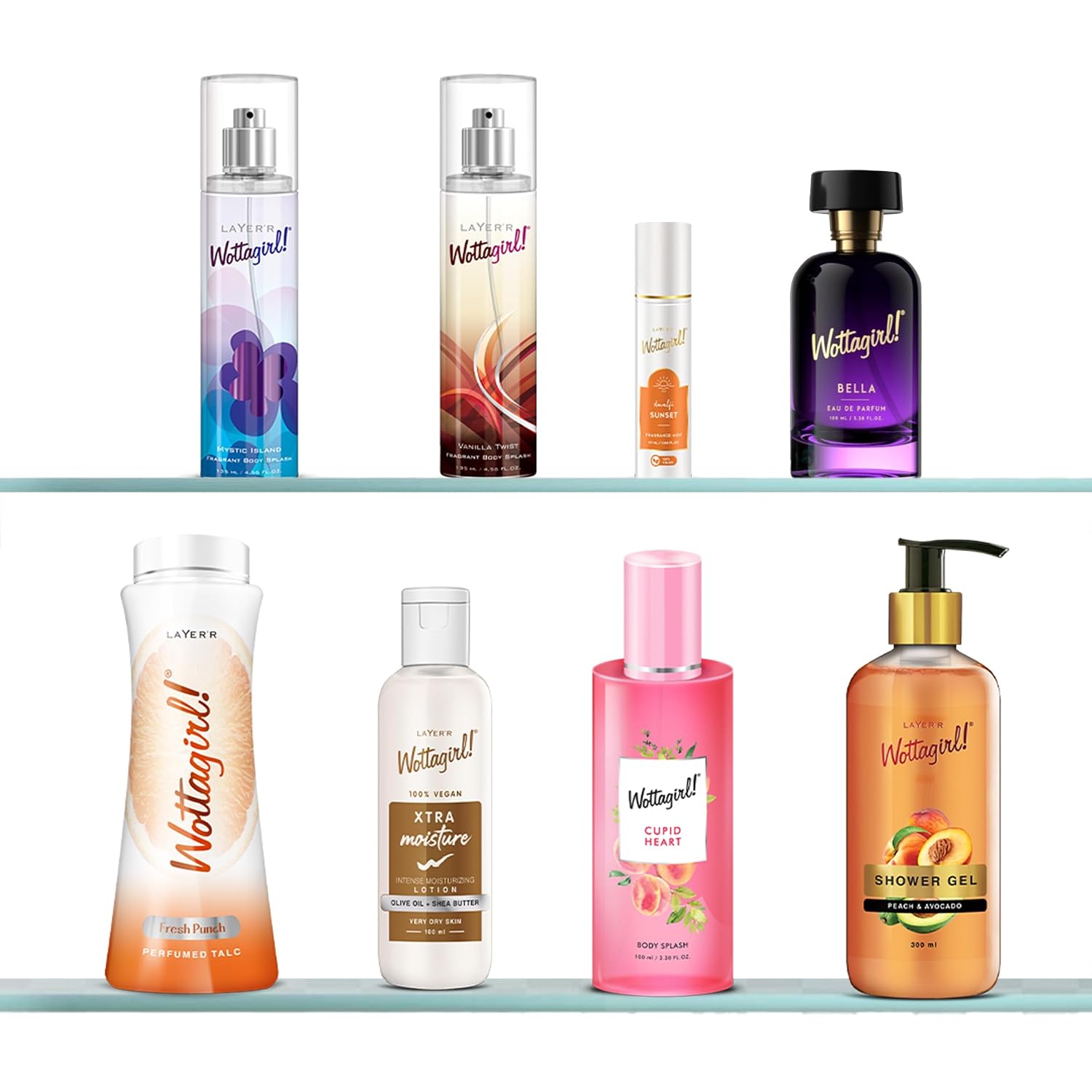 Layer'r Wottagirl Secret Crush Body Splash for Women 135ml Pack of 2 | Long-lasting body splash with mandarin, pineapple & vanilla notes. Fruity...