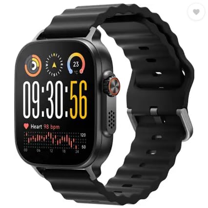 realme Watch 5,1.97" AMOLED,Upto 20 Days Battery,BT Calling,GPS,Compass,IP68 Smartwatch (Titanium Black Strap, One Size)