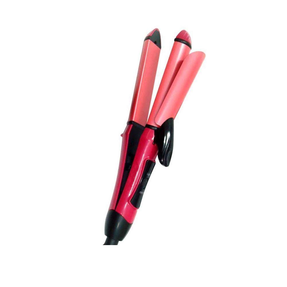 Vinsufy Nova Ceramic 2 In 1 Hair Straightener And Curler For Women New Nova Professional 2-in-1 Hair Straightener Curler NHC-2009