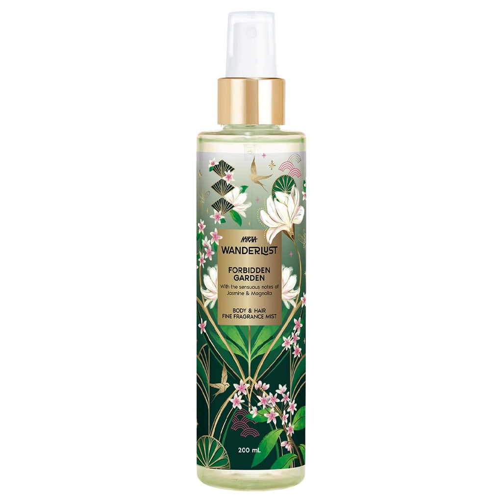 Nykaa Wanderlust Forbidden Garden Body & Hair Fine Fragrance mist 200 ml