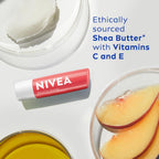 NIVEA Lip Balm, Fruity Peach Shine,4.8 g (Pack of 1)