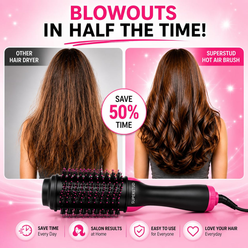 Hot Air Brush For Hair || Hair Dryer for Woman, Hair Straightener, Volumizer, Blow Dryer, Styling Professional 4 In 1