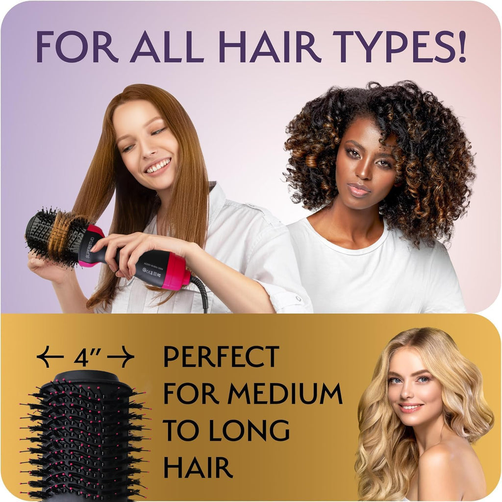 Hot Air Brush For Hair || Hair Dryer for Woman, Hair Straightener, Volumizer, Blow Dryer, Styling Professional 4 In 1