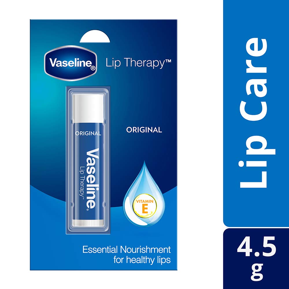 Vaseline Lip Therapy Original Chapstick, Lip Balm, Clear, 4.5 Gram
