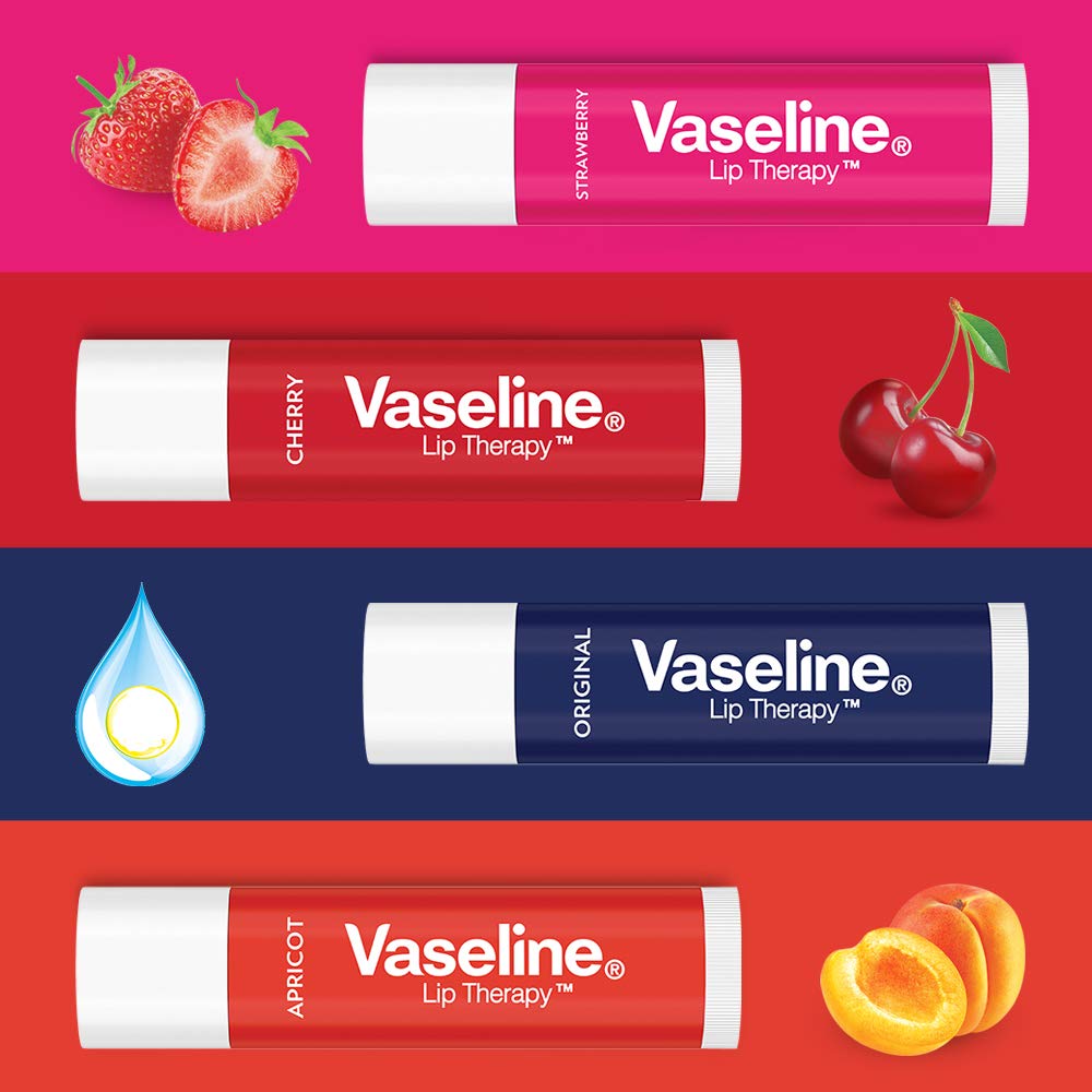 Vaseline Lip Therapy Original Chapstick, Lip Balm, Clear, 4.5 Gram