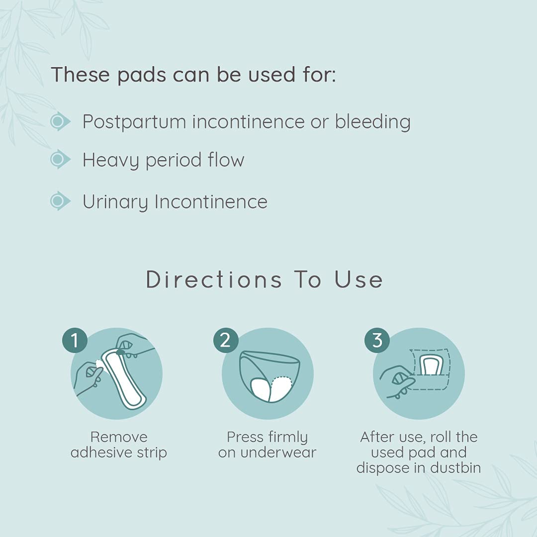 Pee Safe Comfort Maternity Pads XXXXL+ | 8 Pads | Post-partum Flow | Clots, Heavy Gushes & Flow Super Soft, Breathable Fabric, 360 Degree Protection,...